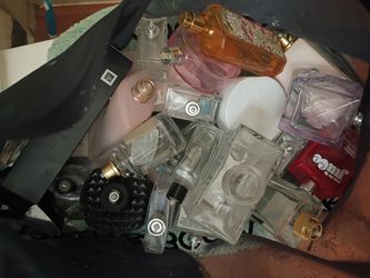 Empty cologne bottles