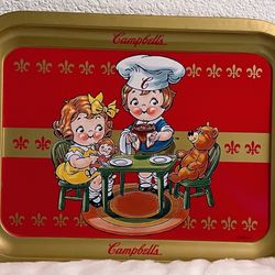 Vintage 1998 Campbell's Kids Campbell's Soup Tin Tray