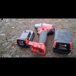 Milwaukee 3/8 Drive Impact With 2 Batteries