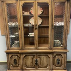 China Hutch- Delivery Available - Solid Wood - Excellent Condition 