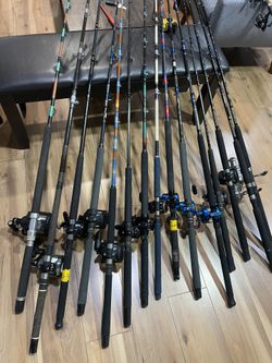 15 Fishing Rods And 15 Reels 