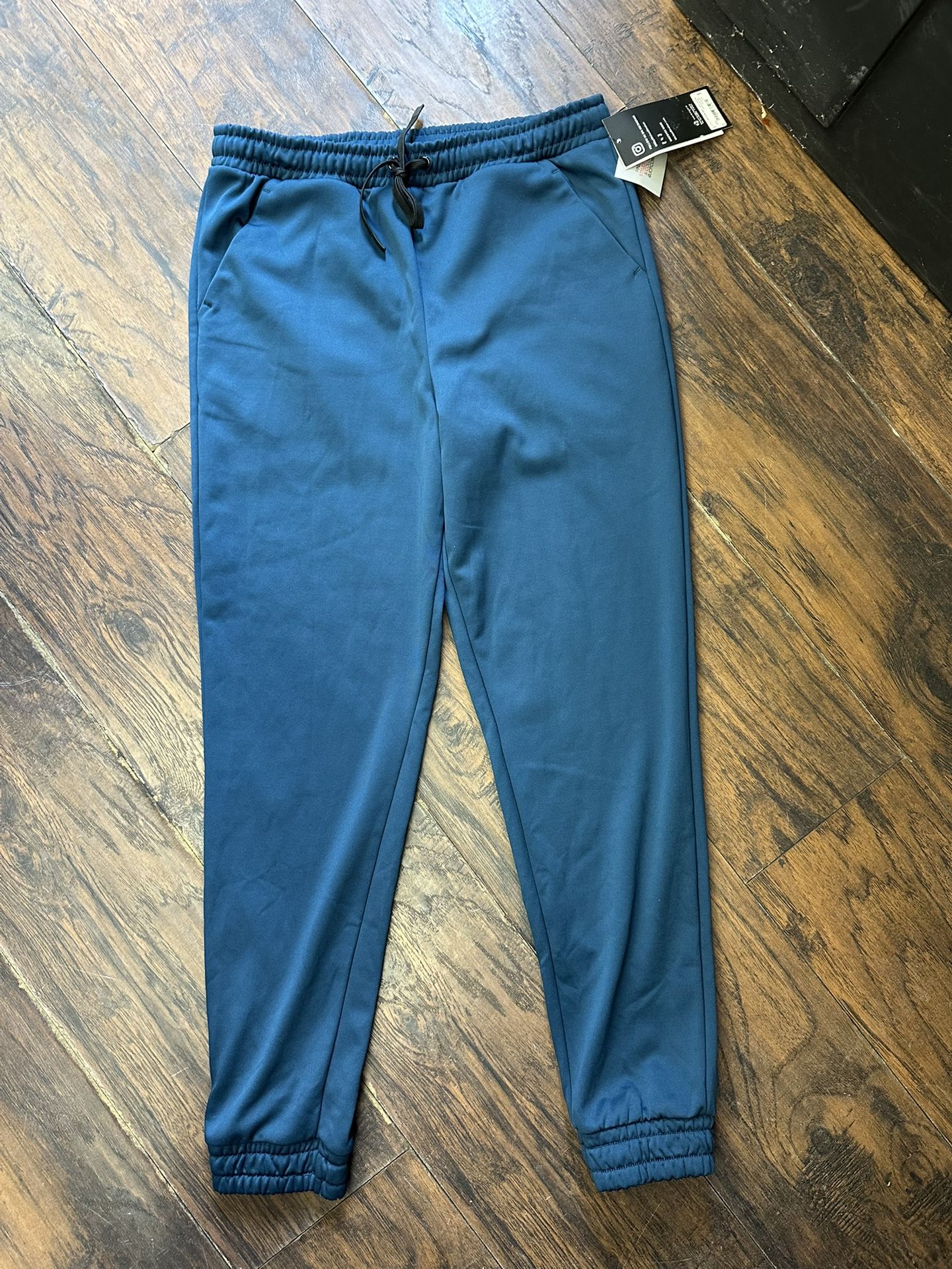 MSX By Michael Strahan Mens Fargo Blue Premium Stretch Joggers