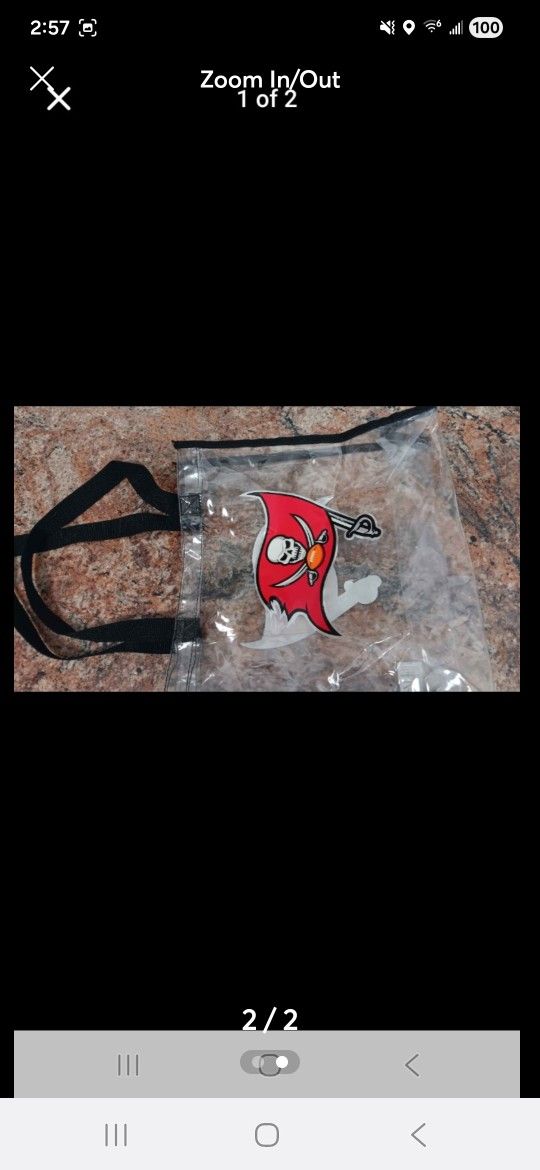 Tampa Bay Buccaneers Clear Tote