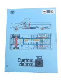 M2 Machines Shadow Box 1977 Chevrolet Custom Delux 10  Pickup Truck 1:64