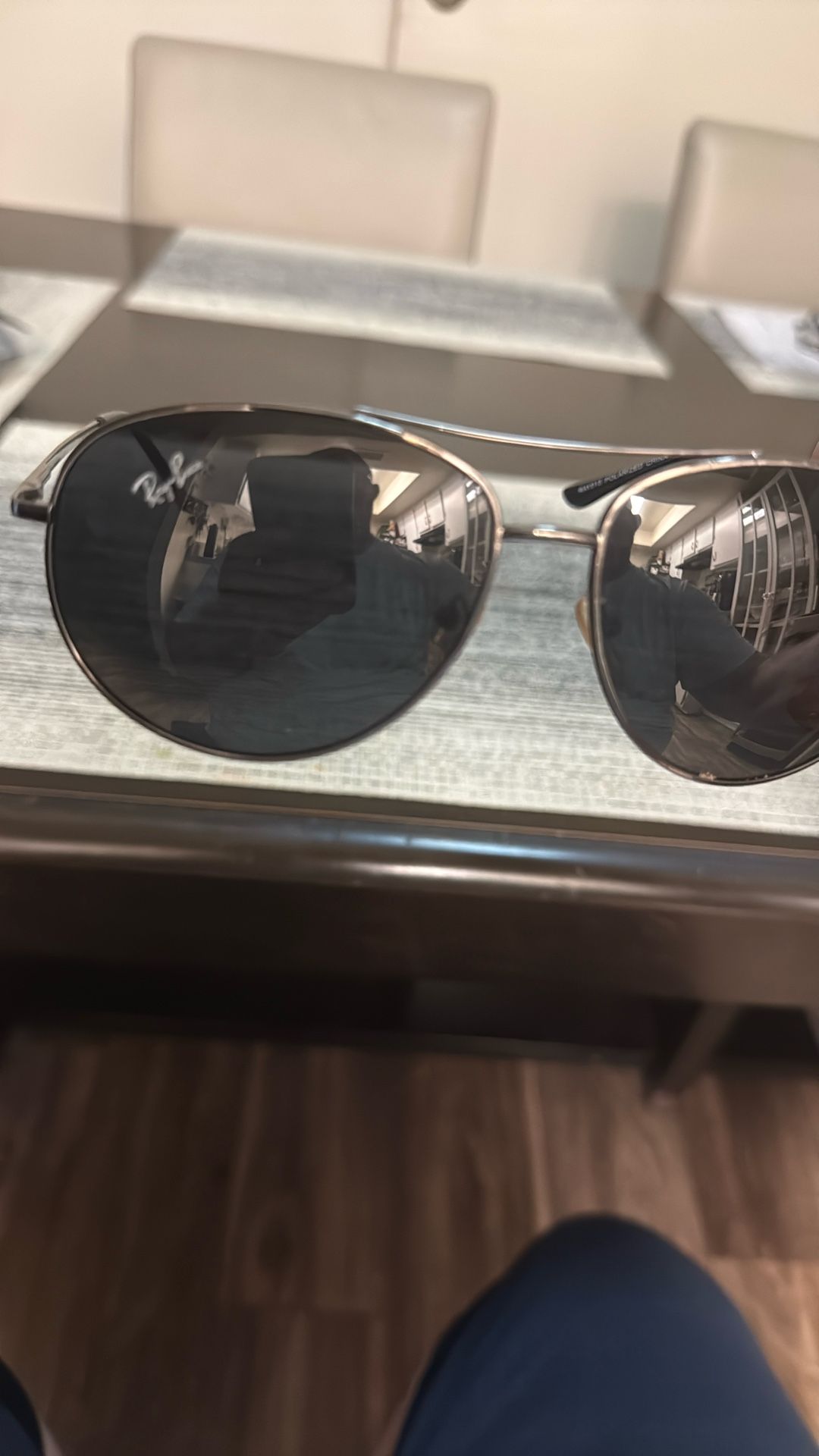 Polarized Ray Bands Aviator Sunglasses 