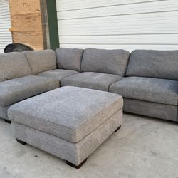 2 PIECE SECTIONAL WITH OTTOMAN 