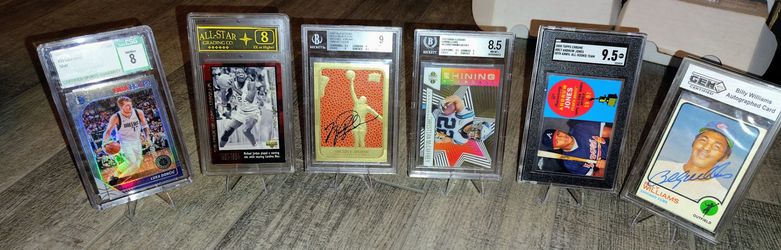 6 Graded Cards Lot