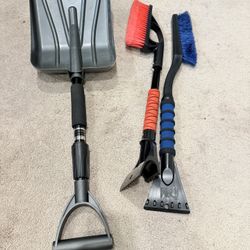 Winter Car Kit – 3-Piece Snow & Ice Removal Set (Brush + Scrapers + Shovel)