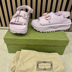 Gucci Horsebit Sandals Size 9 -brand NEW Purple