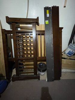 Queen Dark Wood Bed Frame