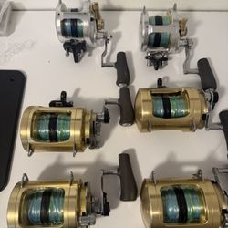 Fishing Gear for Sale – Talica 50’s, Tiagra 50’s, spinfisher IV 8500s, Winthrop Adjustable Butts, Biscayne Rods, Big Game Setup 