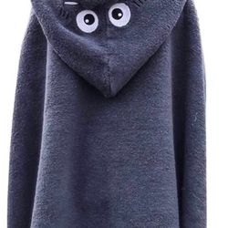 Hooded Shark Towel for Kids 100% Bamboo 24 inches x 48 inches