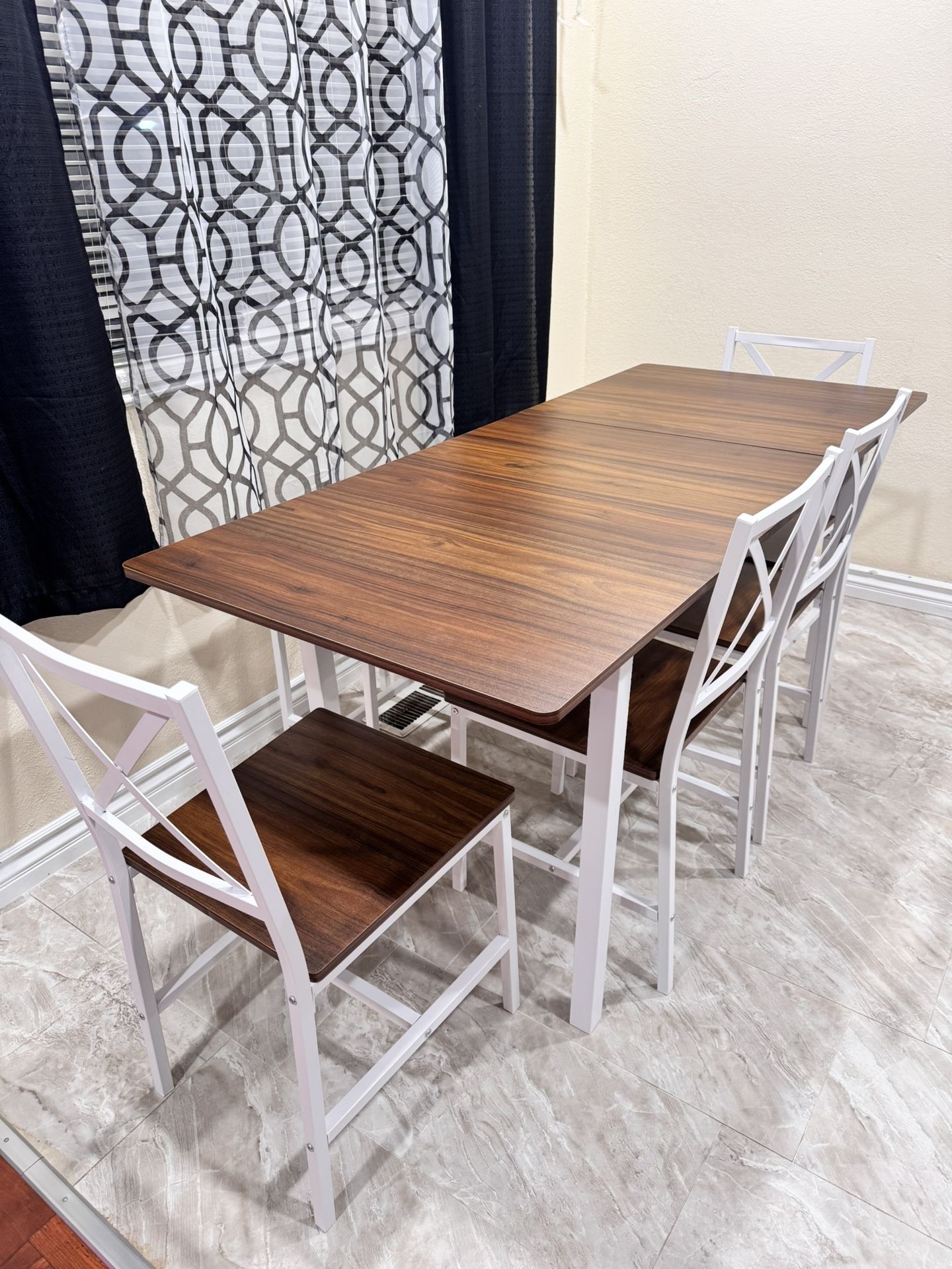 Farmhouse Style 7-Piece Dining Table Set