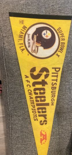 Pittsburgh Steelers Super Bowl X Pennant 1976