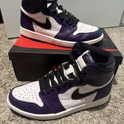 Jordan 1 Court Purple Size 9.5