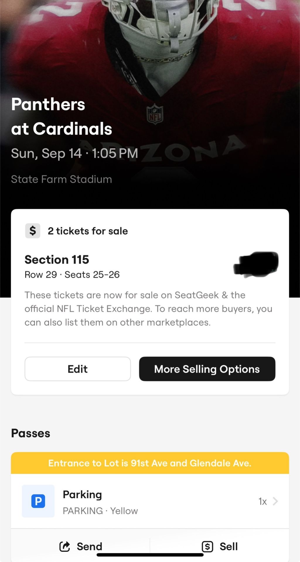 Arizona Cardinals vs Carolina Panthers
