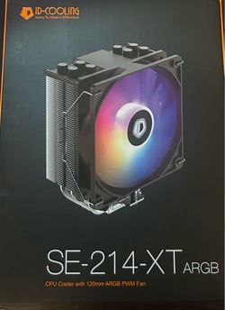 ID-COOLING SE-214-XT ARGB CPU Cooler 120mm PWM 4-Pin LGA 1700/1200