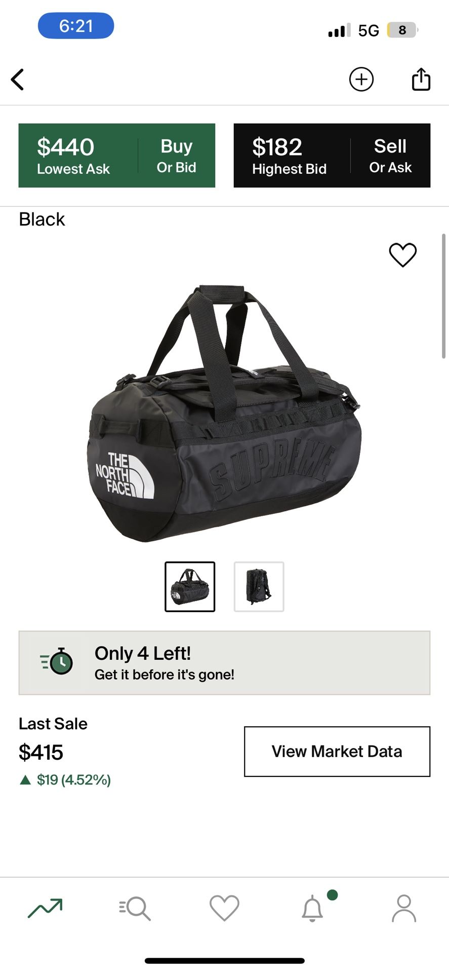 Supreme x North Face ‘Base Camp’ Duffle Bag