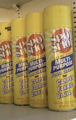 Spot shot carpet, fabric and vinyl cleaner