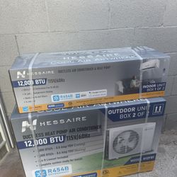 Hessaire Ductless A/C & Heat Pump 1200 BTU Mini Split