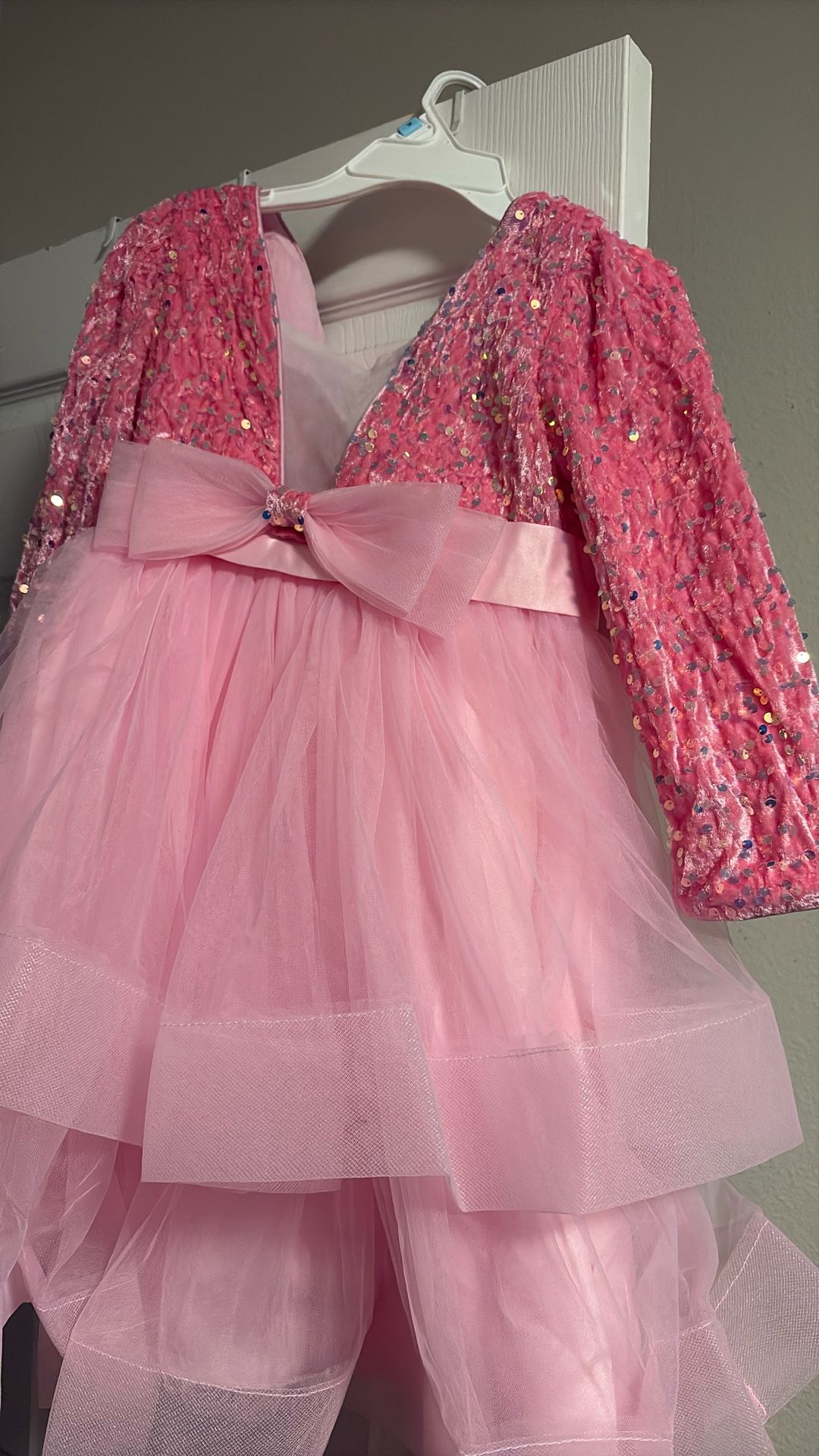 Girl Pink Glitter Dress