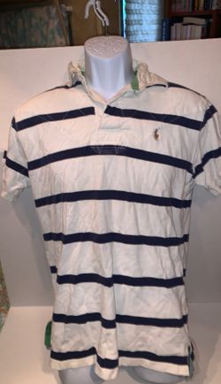 Polo Ralph Lauren striped collared shirt. Size medium