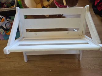 Kids bookshelf with organizer boxes