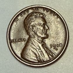 1918D Lincoln Penny - XF