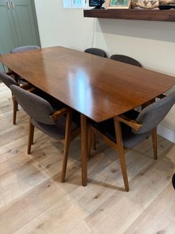 Large dining table for 6