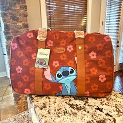 Disney LILO AND STITCH Travel Duffle Bag With Wheels And Pull Handle 
