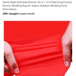 Red Aisle  Runner For Party 