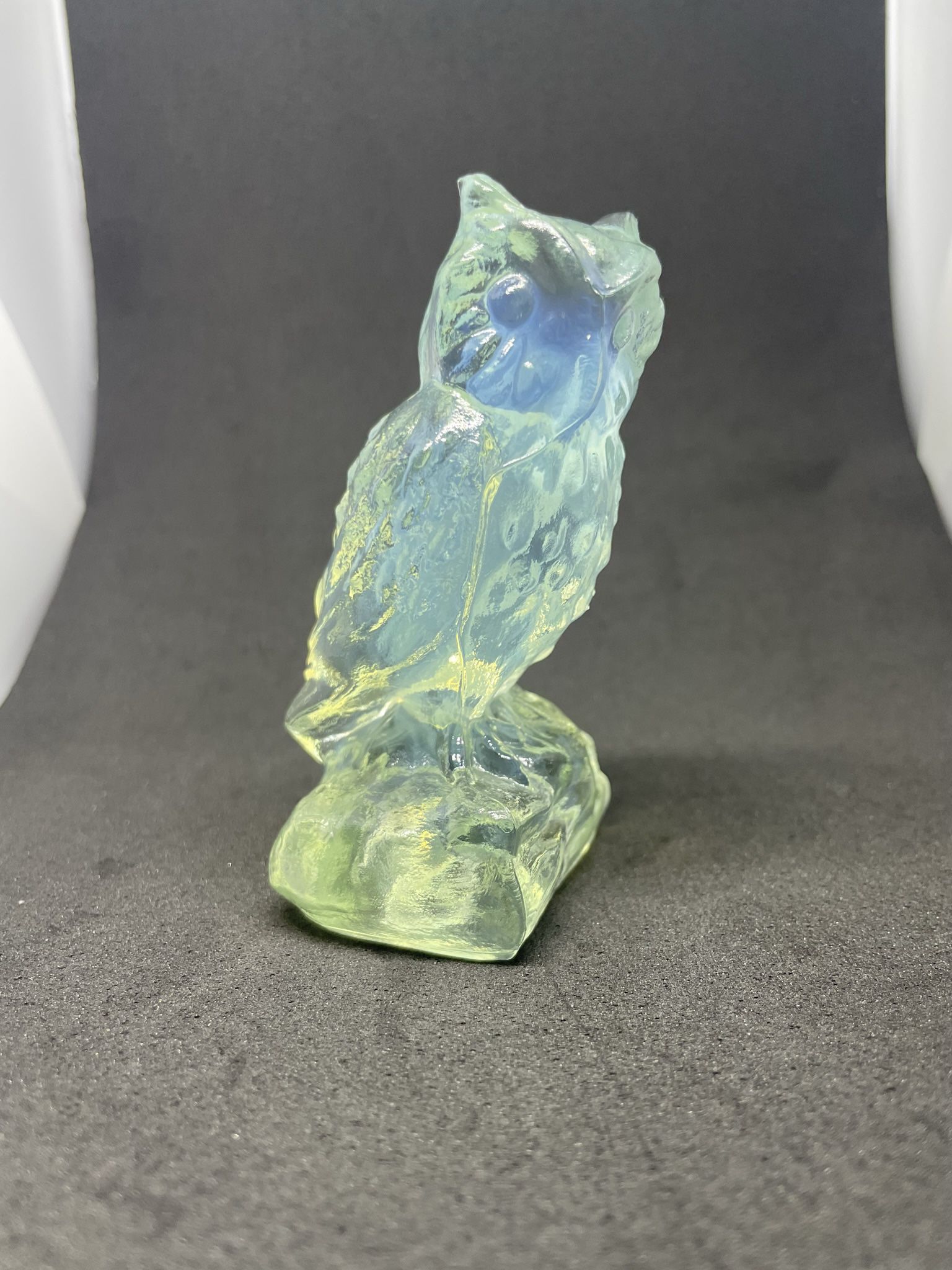 boyd glass owl slight opal