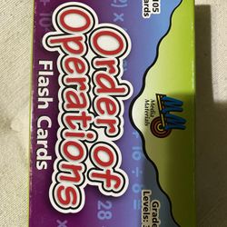 Order of Operation Flash Card