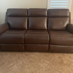 Reclining Leather couch