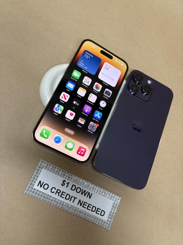 Apple IPhone 14 Pro Max 5G - Only $1 Today Pay The Rest Later!