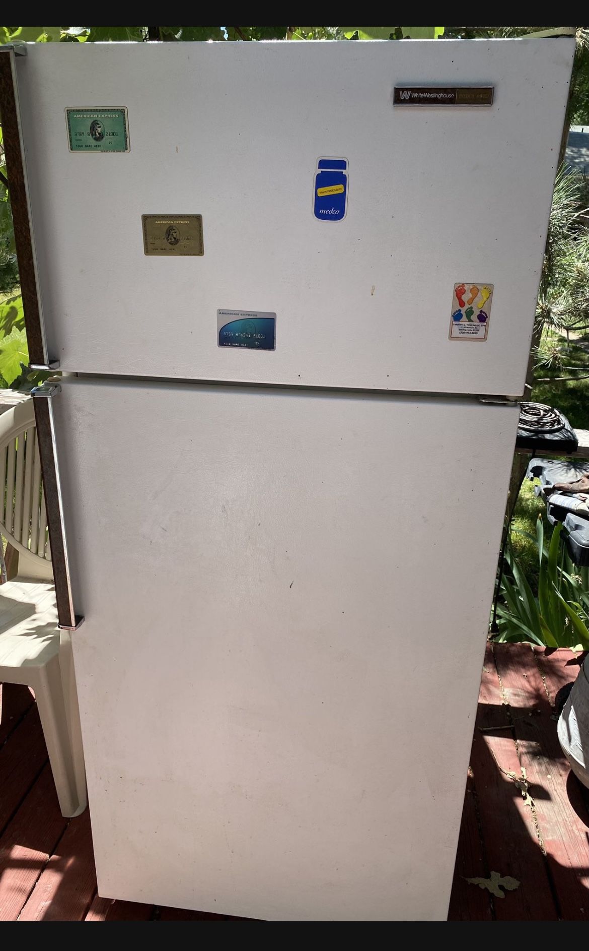 Free White Westinghouse Refrigerator
