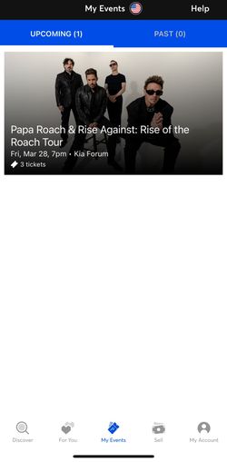 Papa Roach Tickets 03/28/2025