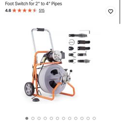 Tools/Drain Cleaner Machine/Plumbing/Sewer, Snake