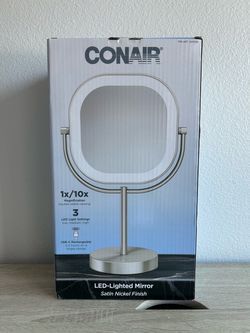 Conair LED-Lighted Vanity Mirror Satin Nickel