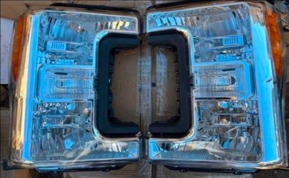 Ford F250 F350 F450 F550 Super Duty Headlights Luces Micas Calaveras Faros Faroles Focos Headlamps 17-19