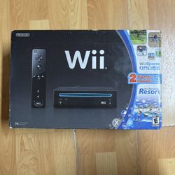 Black Nintendo Wii Console