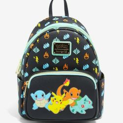 Loungefly Pokemon Starters Mini Backpack 
