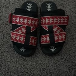 Red Black White Kappa Slides