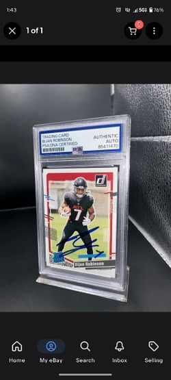 bijan Robinson auto rookie
