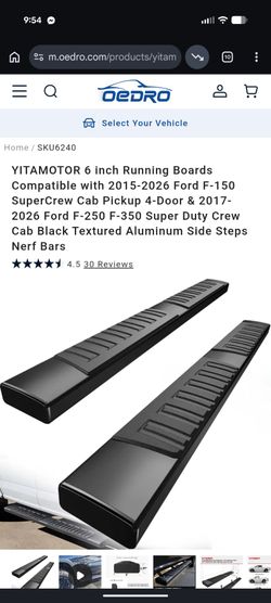 YITAMOTOR Running Boards Ford F-150 F-250 F-350 SuperCrew