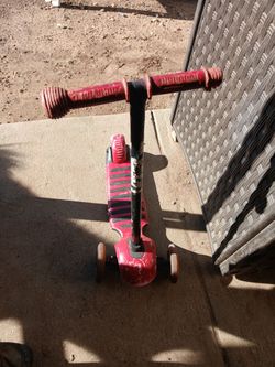Kids red scooter