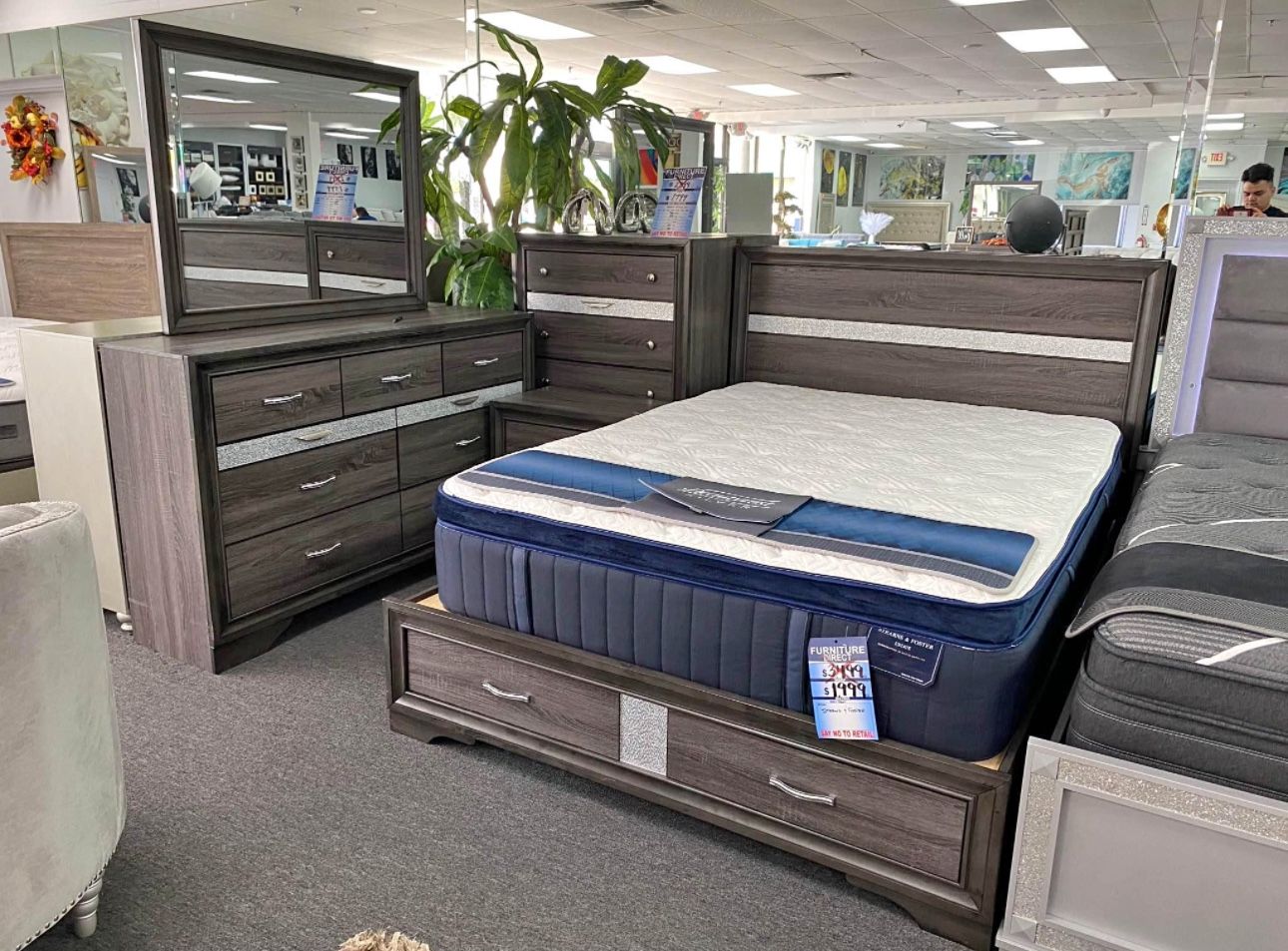 Brand new complete bedroom set- 0 interest finance available- FREE mattress with purchase.