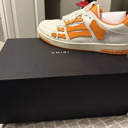 Amiri Skel Top Low White/Orange