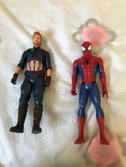spider man and captain america action figures