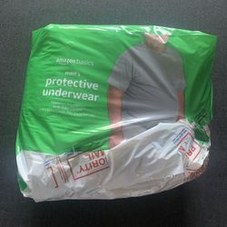 Plastic Package Has A Rip Amazon Basics Incontinence Men’s Protective Underwear Maximum Absorbency XXL NWT